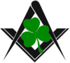 Square Compass Shamrock Image